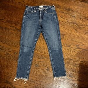 LOFT Dark Blue Ankle Jeans